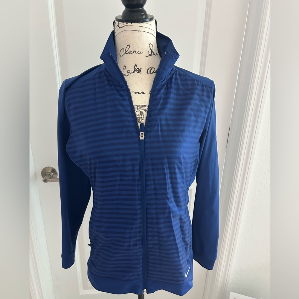 Nike golf Women's Blue Striped Jacket